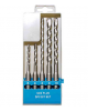 Set 5 burghie SDS pentru beton 5 - 10 mm in cutie de plastic Raider